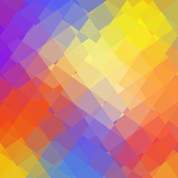 Blurred background. Geometric abstract pattern in low poly style. Effect of a glass. Vector image.