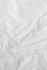 White crumpled textured paper background