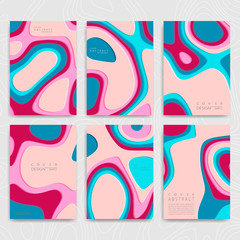 Abstract covers set. Vector design for business presentations, flyers, posters
