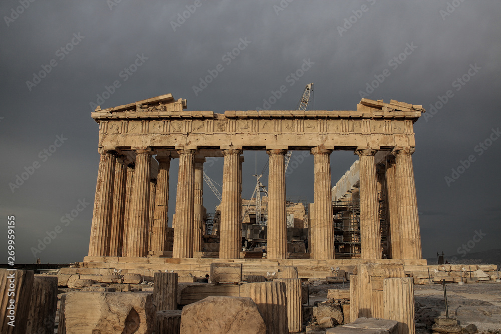 Wall mural morning acropolis