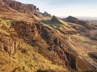 Fototapeta na wymiar Landscape in Isle of Skye northern Scotland. Landscape view
