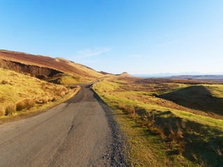 Picturesque near winter landscape in Isle of Skye northern Scotland,