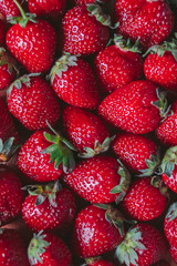 strawberries on a white background
