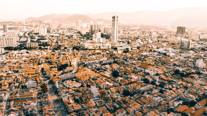Aerial view of Georgetown, Penang