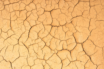 Dry cracked clay texture. Consequences of global warming. Climate change