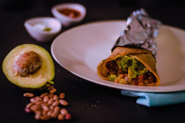 Avacoado beans roll
