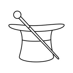 circus wizard hat with wand