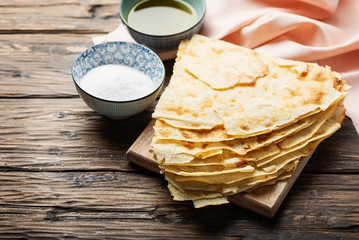 Traditional sardinian bread Guttiau