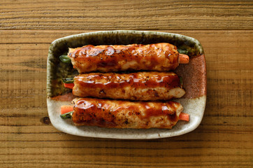 つくね　野菜巻き