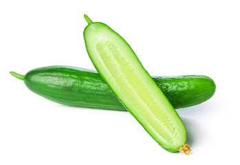Cucumber isolated on white background