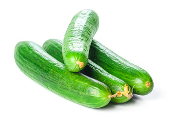 Cucumber isolated on white background