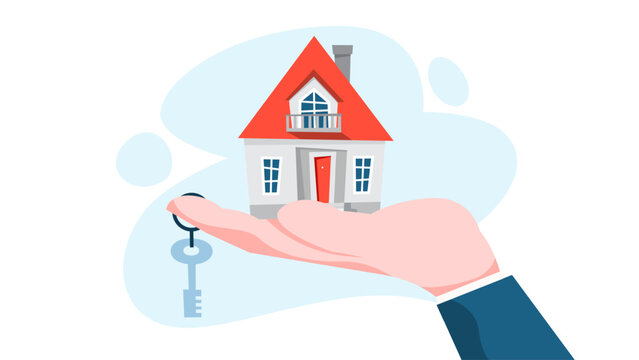 Real estate agent concept