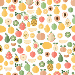 Background with fresh fruits