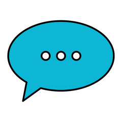 speech bubble message icon vector illustration