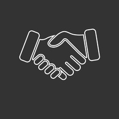 Handshake Friendship Icon Pictogram Symbol