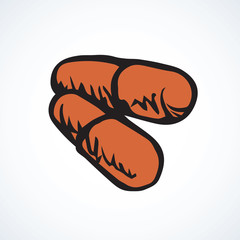 Capsules. Vector drawing