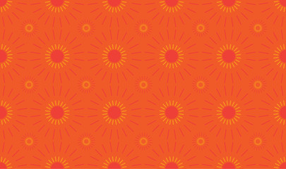 Seamless geometric texture with bursting rays design. Vector background