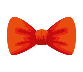 elegant bowtie accessory icon vector illustration