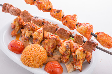 Turkish barbecued chicken wings