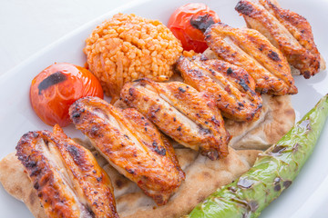 Turkish barbecued chicken wings