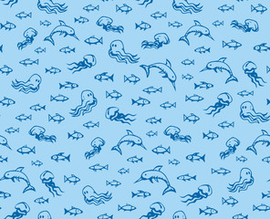 Fish. Vector drawing