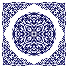 Tile with oriental ornament 2