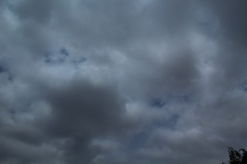 dramatic sky with clouds