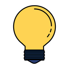 bulb idea think icon vector illustration