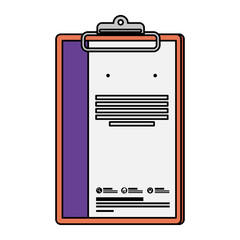 checklist with commercial emblem print