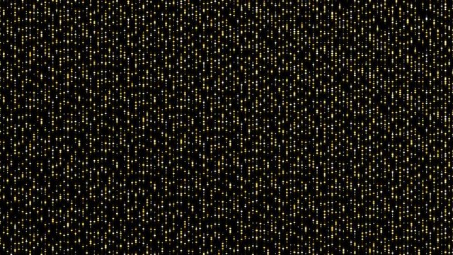 Abstract particle 3D virtual isometric square lighting moving, Technology network digital data transfer concept, glowing on black background seamless looping animation 4K with matte alpha channel