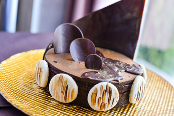 basket of chocolate cookies