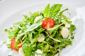 fresh salad on a plate