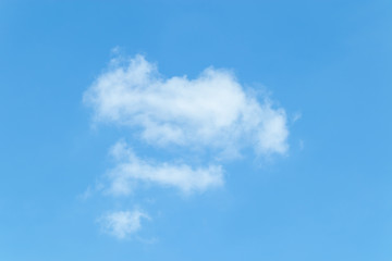 beautiful shape of cloud and blue sky for background