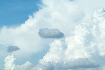 Naklejka na ściany i meble beautiful shape of cloud and blue sky for background