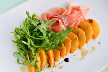 fresh vegetable salad on a plate
