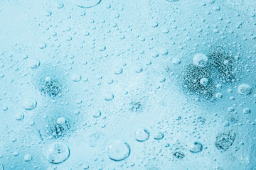 Air bubble in shallow lake on a glacier in Alaska.
