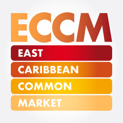 ECCM - East Caribbean Common Market acronym, business concept background