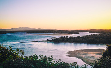 Fototapeta premium Scenic river view Nambucca Heads NSW Australia