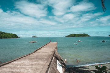 jetty on the sea