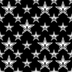 Obraz premium Star Icon Seamless Pattern, Star Shape Icon