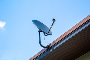 satellite dish on the roof