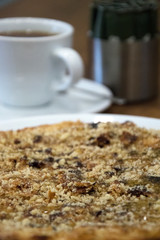 Turkish Dessert with walnut,honey,tea
