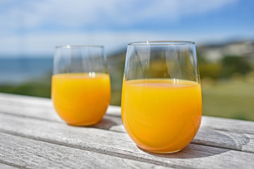 glass of orange juice