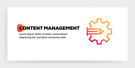 CONTENT MANAGEMENT ICON CONCEPT