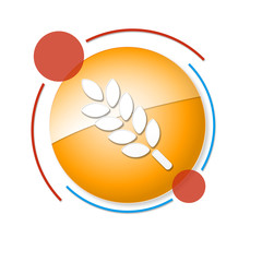 okrągły baner z ikoną © vempireart