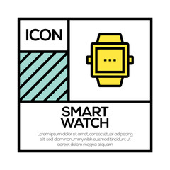 Naklejka premium SMART WATCH ICON CONCEPT