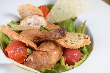 grilled chicken with vegetables