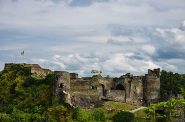 Fototapeta na wymiar La Roche-en-Ardenne castle in La Roche-en-Ardenne, Belgium