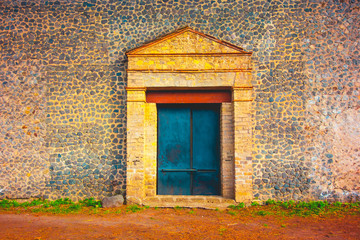 Fototapeta na wymiar majestic and ancient entrance door