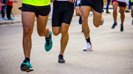 Fototapeta premium Runners in a marathon